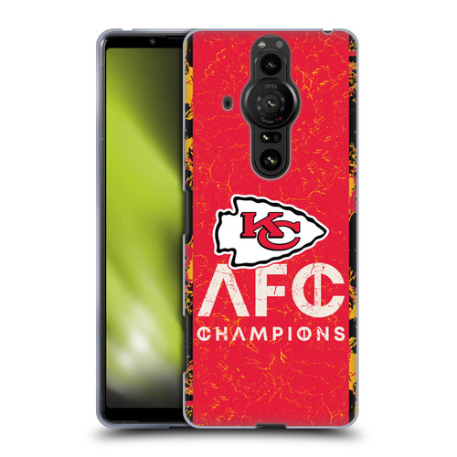 NFL 2024 Division Champions AFC Champ Chiefs Soft Gel Case for Sony Xperia Pro-I