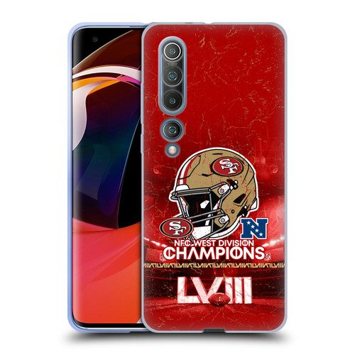NFL 2024 Division Champions NFC Helmet 49ers Soft Gel Case for Xiaomi Mi 10 5G / Mi 10 Pro 5G
