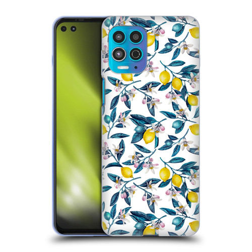 Katerina Kirilova Art Lemons And Blooms Soft Gel Case for Motorola Moto G100