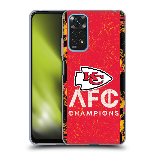 NFL 2024 Division Champions AFC Champ Chiefs Soft Gel Case for Xiaomi Redmi Note 11 / Redmi Note 11S