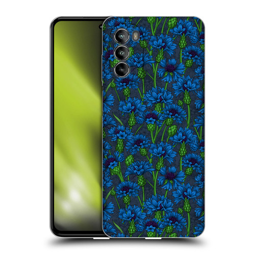 Katerina Kirilova Art Blue Cornflowers Soft Gel Case for Motorola Moto G82 5G