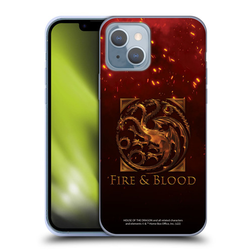 House Of The Dragon: Television Series Key Art Targaryen Soft Gel Case for Apple iPhone 14