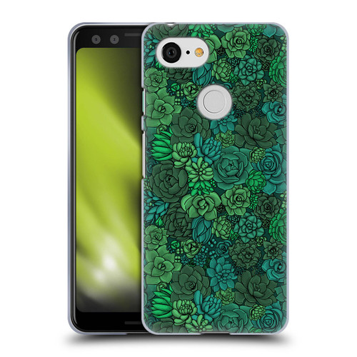 Katerina Kirilova Art Succulent Garden Soft Gel Case for Google Pixel 3