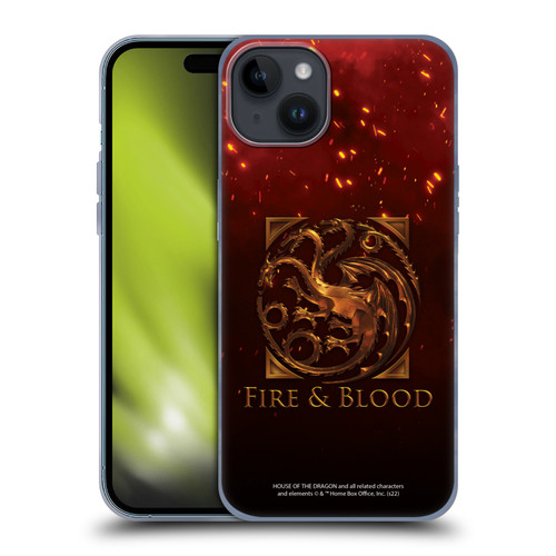 House Of The Dragon: Television Series Key Art Targaryen Soft Gel Case for Apple iPhone 15 Plus