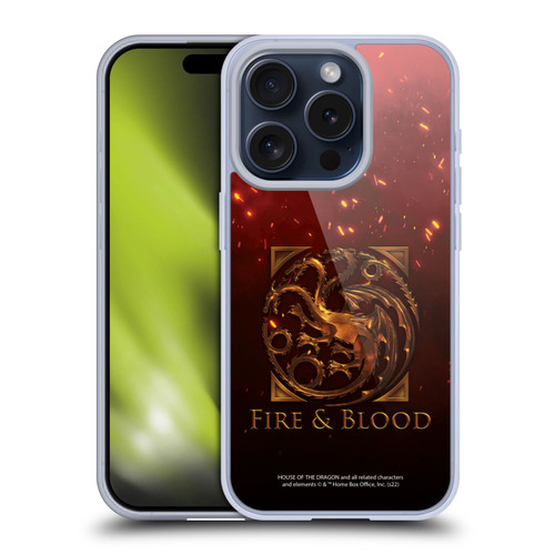 House Of The Dragon: Television Series Key Art Targaryen Soft Gel Case for Apple iPhone 15 Pro
