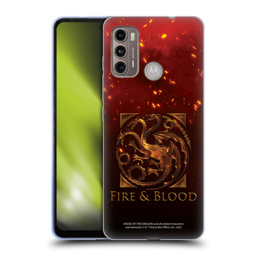 House Of The Dragon: Television Series Key Art Targaryen Soft Gel Case for Motorola Moto G60 / Moto G40 Fusion