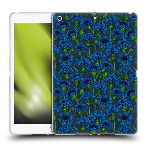 Katerina Kirilova Art Blue Cornflowers Soft Gel Case for Apple iPad 10.2 2019/2020/2021