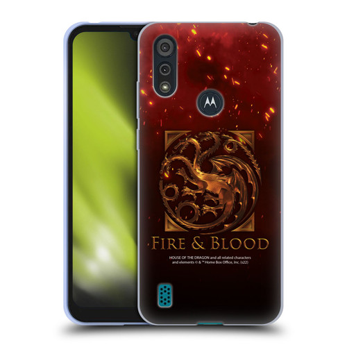 House Of The Dragon: Television Series Key Art Targaryen Soft Gel Case for Motorola Moto E6s (2020)