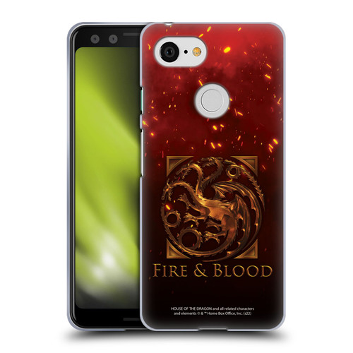 House Of The Dragon: Television Series Key Art Targaryen Soft Gel Case for Google Pixel 3