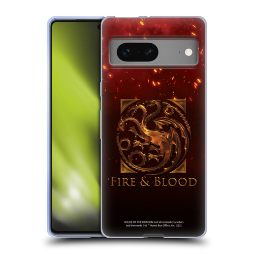 House Of The Dragon: Television Series Key Art Targaryen Soft Gel Case for Google Pixel 7