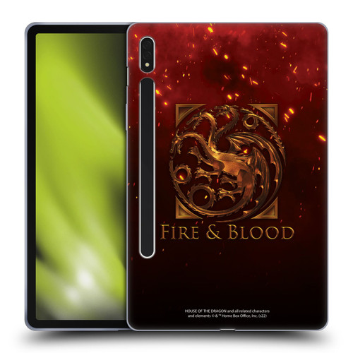 House Of The Dragon: Television Series Key Art Targaryen Soft Gel Case for Samsung Galaxy Tab S8