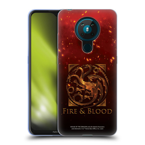 House Of The Dragon: Television Series Key Art Targaryen Soft Gel Case for Nokia 5.3