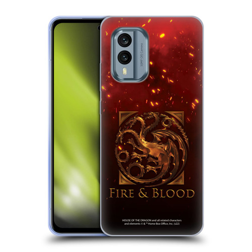 House Of The Dragon: Television Series Key Art Targaryen Soft Gel Case for Nokia X30