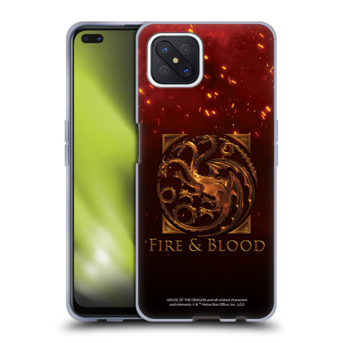 House Of The Dragon: Television Series Key Art Targaryen Soft Gel Case for OPPO Reno4 Z 5G