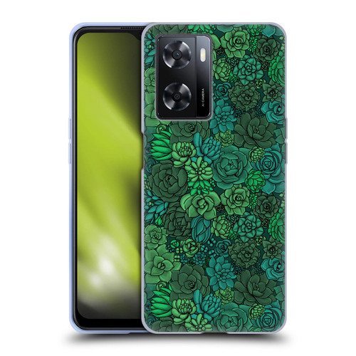 Katerina Kirilova Art Succulent Garden Soft Gel Case for OPPO A57s