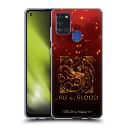 House Of The Dragon: Television Series Key Art Targaryen Soft Gel Case for Samsung Galaxy A21s (2020)