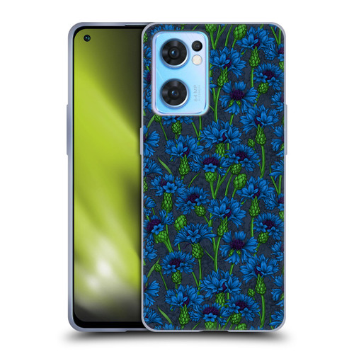 Katerina Kirilova Art Blue Cornflowers Soft Gel Case for OPPO Reno7 5G / Find X5 Lite