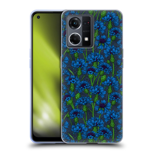 Katerina Kirilova Art Blue Cornflowers Soft Gel Case for OPPO Reno8 4G