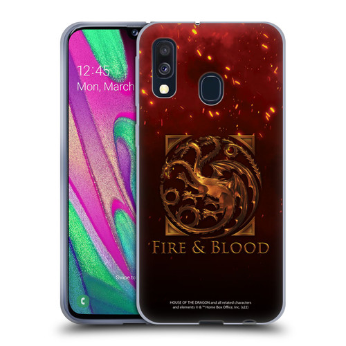 House Of The Dragon: Television Series Key Art Targaryen Soft Gel Case for Samsung Galaxy A40 (2019)