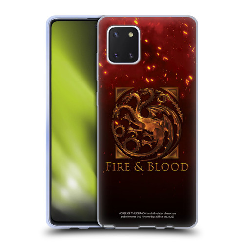 House Of The Dragon: Television Series Key Art Targaryen Soft Gel Case for Samsung Galaxy Note10 Lite
