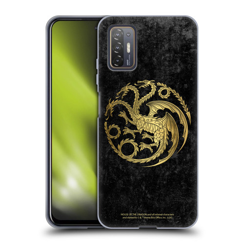 House Of The Dragon: Television Series Season 2 Graphics Gold Targaryen Logo Soft Gel Case for HTC Desire 21 Pro 5G
