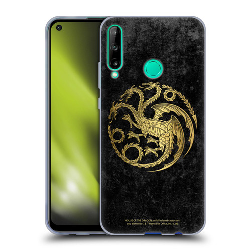 House Of The Dragon: Television Series Season 2 Graphics Gold Targaryen Logo Soft Gel Case for Huawei P40 lite E