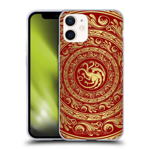 House Of The Dragon: Television Series Season 2 Graphics Targaryen Logo Soft Gel Case for Apple iPhone 12 Mini