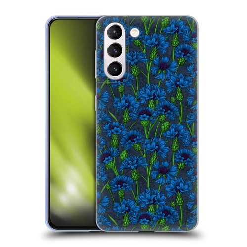 Katerina Kirilova Art Blue Cornflowers Soft Gel Case for Samsung Galaxy S21+ 5G