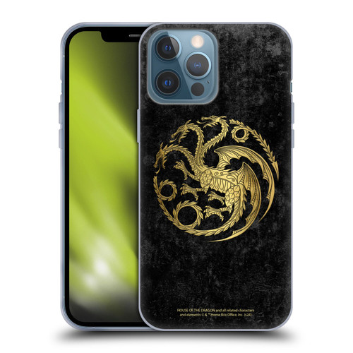 House Of The Dragon: Television Series Season 2 Graphics Gold Targaryen Logo Soft Gel Case for Apple iPhone 13 Pro Max