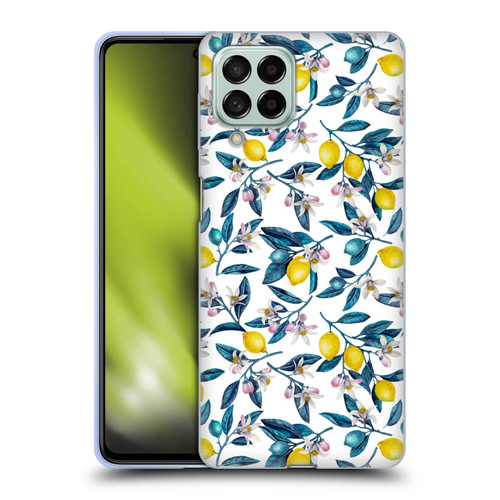 Katerina Kirilova Art Lemons And Blooms Soft Gel Case for Samsung Galaxy M53 (2022)