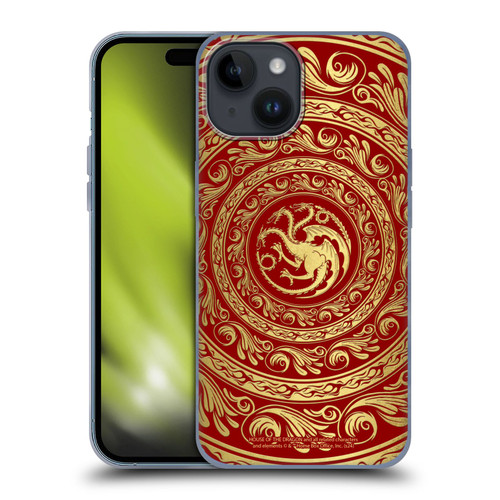 House Of The Dragon: Television Series Season 2 Graphics Targaryen Logo Soft Gel Case for Apple iPhone 15