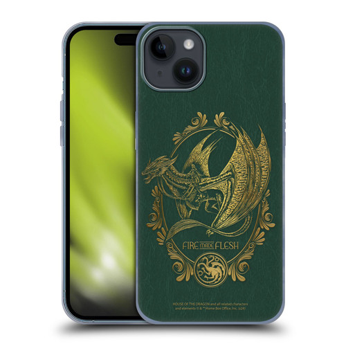 House Of The Dragon: Television Series Season 2 Graphics Fire Made Flesh Soft Gel Case for Apple iPhone 15 Plus