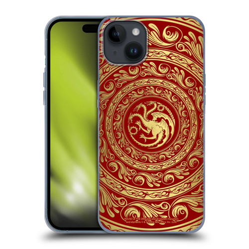 House Of The Dragon: Television Series Season 2 Graphics Targaryen Logo Soft Gel Case for Apple iPhone 15 Plus