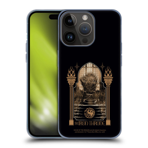 House Of The Dragon: Television Series Season 2 Graphics The Iron Throne Soft Gel Case for Apple iPhone 15 Pro