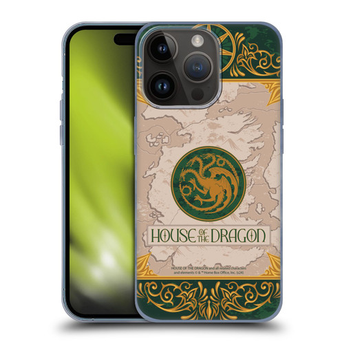 House Of The Dragon: Television Series Season 2 Graphics Targaryen Seven Kingdoms Soft Gel Case for Apple iPhone 15 Pro