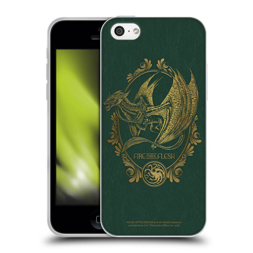 House Of The Dragon: Television Series Season 2 Graphics Fire Made Flesh Soft Gel Case for Apple iPhone 5c