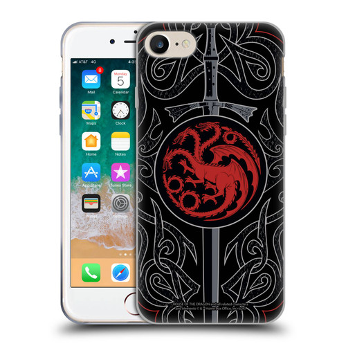 House Of The Dragon: Television Series Season 2 Graphics Daemon Targaryen Sword Soft Gel Case for Apple iPhone 7 / 8 / SE 2020 & 2022