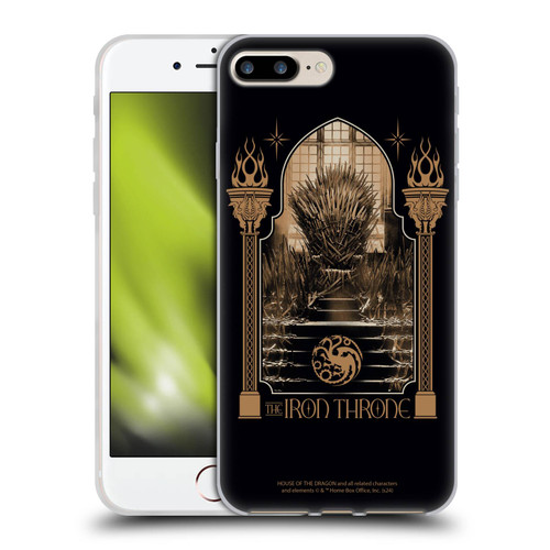 House Of The Dragon: Television Series Season 2 Graphics The Iron Throne Soft Gel Case for Apple iPhone 7 Plus / iPhone 8 Plus