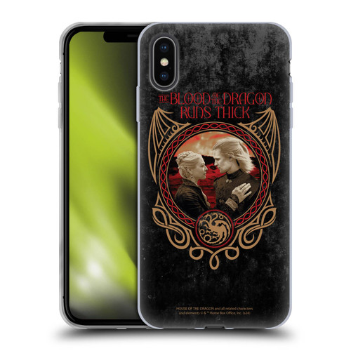 House Of The Dragon: Television Series Season 2 Graphics Blood Of The Dragon Soft Gel Case for Apple iPhone XS Max