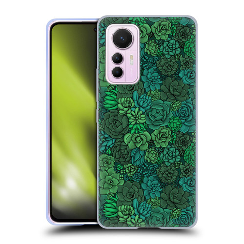 Katerina Kirilova Art Succulent Garden Soft Gel Case for Xiaomi 12 Lite