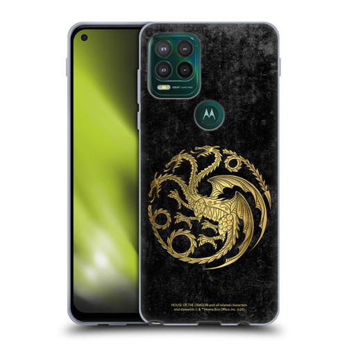 House Of The Dragon: Television Series Season 2 Graphics Gold Targaryen Logo Soft Gel Case for Motorola Moto G Stylus 5G 2021