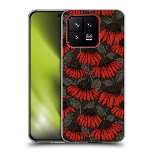 Katerina Kirilova Art Red Coneflowers Soft Gel Case for Xiaomi 13 5G