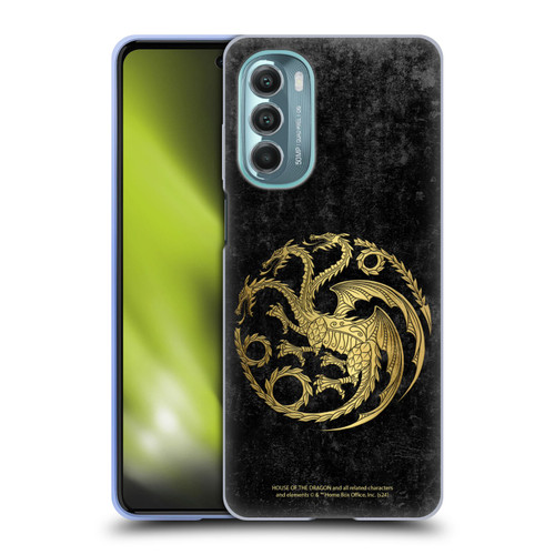 House Of The Dragon: Television Series Season 2 Graphics Gold Targaryen Logo Soft Gel Case for Motorola Moto G Stylus 5G (2022)