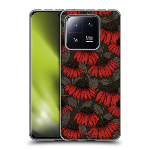 Katerina Kirilova Art Red Coneflowers Soft Gel Case for Xiaomi 13 Pro 5G