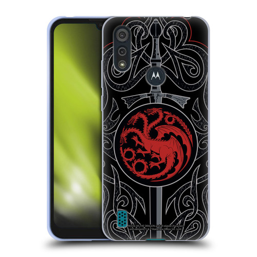 House Of The Dragon: Television Series Season 2 Graphics Daemon Targaryen Sword Soft Gel Case for Motorola Moto E6s (2020)