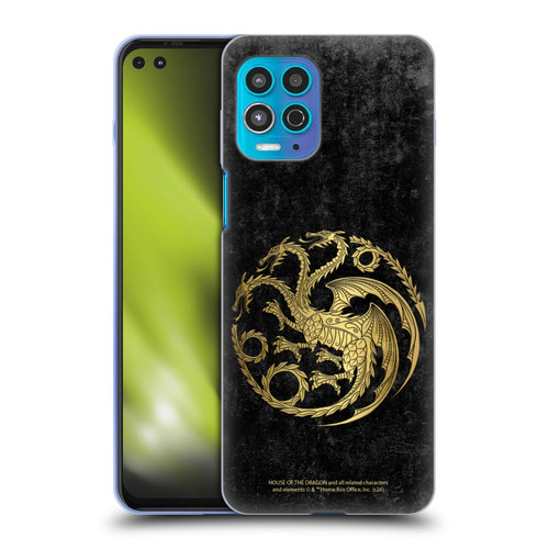 House Of The Dragon: Television Series Season 2 Graphics Gold Targaryen Logo Soft Gel Case for Motorola Moto G100
