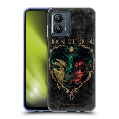 House Of The Dragon: Television Series Season 2 Graphics Dragons Soft Gel Case for Motorola Moto G53 5G