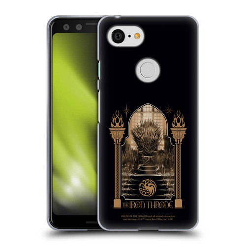 House Of The Dragon: Television Series Season 2 Graphics The Iron Throne Soft Gel Case for Google Pixel 3