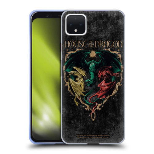 House Of The Dragon: Television Series Season 2 Graphics Dragons Soft Gel Case for Google Pixel 4 XL