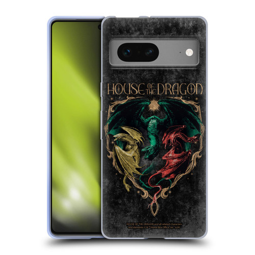 House Of The Dragon: Television Series Season 2 Graphics Dragons Soft Gel Case for Google Pixel 7